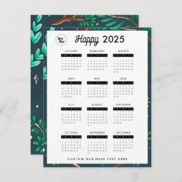 2023 Business Logotyp Calendar Company Festive Grö Julkort