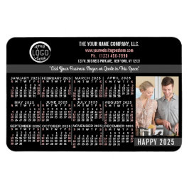2023 Calendar Anpassningsbar Business Logotyp Namn Magnet