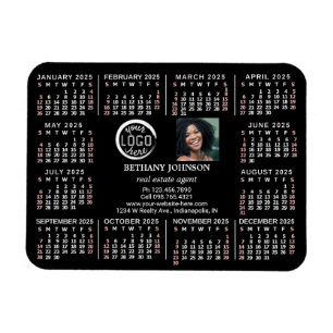 2023 Calendar Anpassningsbar Business Logotyp Phot Magnet