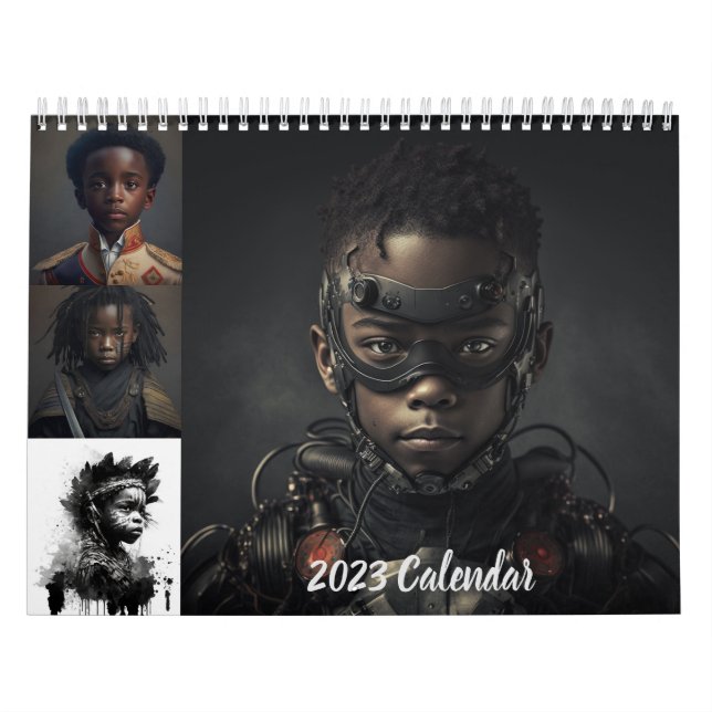 2023 Calendar Black Boys Sten Kalender (Omslag)