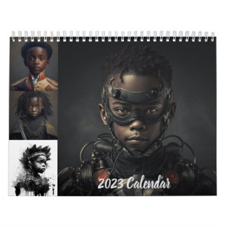 2023 Calendar Black Boys Sten Kalender