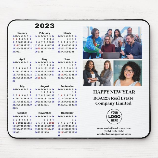 2023 Calendar Business Photo Company Logotyp Anpas Musmatta (Framsidan)
