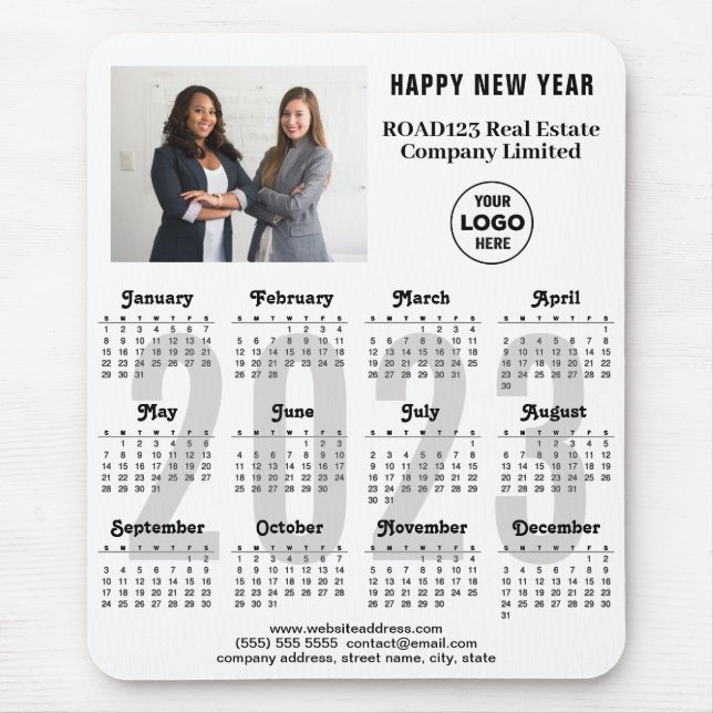 2023 Calendar Business Photo Company Logotyp Anpas Musmatta (Framsidan)