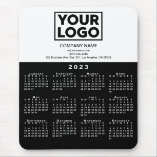 2023 Calendar Company Logotyp and Text Black White Musmatta
