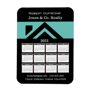 2023 Calendar House Personlig Magnet