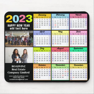2023 Calendar Modern 2 Photo Anpassningsbar Busine Musmatta