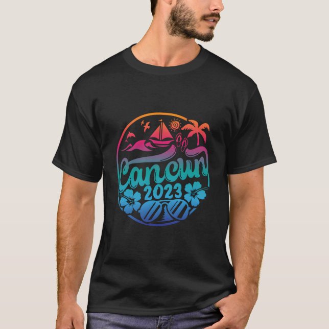 2023 Cancun Family Vacation Beach Matching Group T Shirt (Framsida)