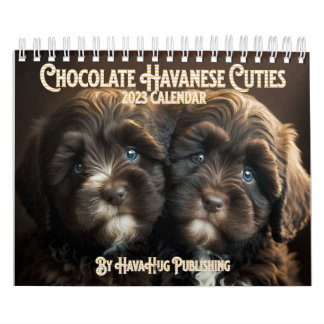 2023 Chocolate Havanese Puppy Calendar by HavaHug Kalender
