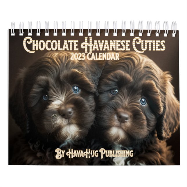 2023 Chocolate Havanese Puppy Calendar by HavaHug Kalender (Omslag)