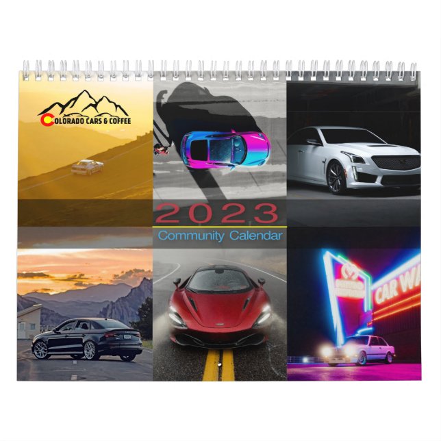 2023 Colorado Cars & Coffee Calendar Kalender (Omslag)