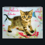 2023 Cute Kittens Baby Cat Lovers Gift Kittie Cat Kalender<br><div class="desc">En samling 12 vackra ursprungliga vattenfärgsmålningar av vackra kattungar av alla slag och färg. Spela upp och lägga på insidan och utsidan.</div>