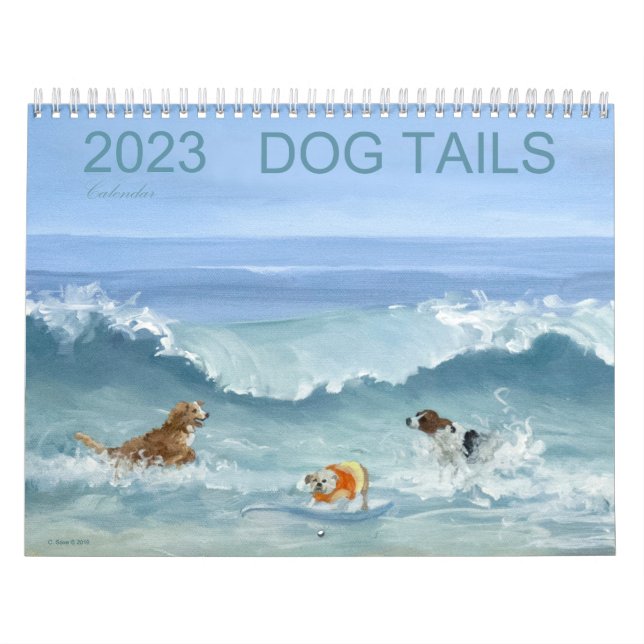 2023 Dog Tails Calendar Kalender (Omslag)