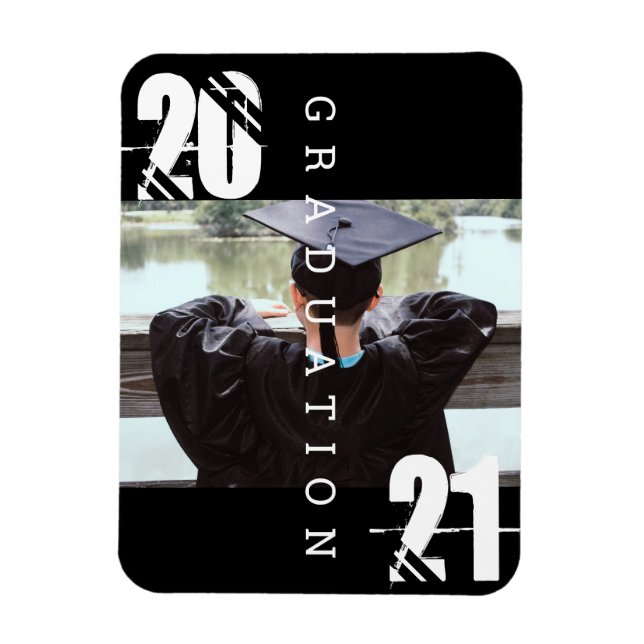 2023 Examens Typografi Fet Foto Magnet (Vertikal)