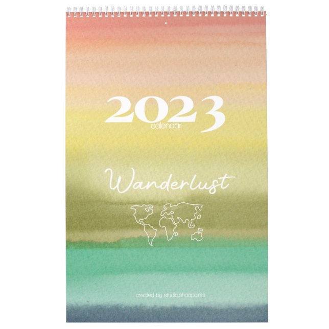 2023-Exklusivens vattenfärgskalender Kalender (Omslag)