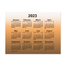 2023 Faded Gold Mini Kalender av Janz Postcard