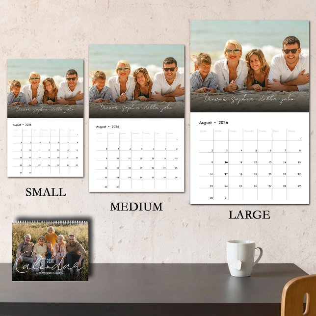 2023 Family Anpassningsbar-foto Kalender (Just change the START DATE to the year/months you want - available in 3 sizes)