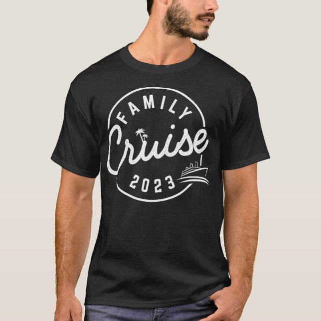 2023 Family Cruise Funny Vacation Frakt Resa T Shirt (Framsida)