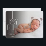 2023 FAMILY PHOTO-elegant - modern svart toning Julkort<br><div class="desc">by kat masard >> WWW.SIMPLYSWEETPAPERIE.COM <<< En elegant kortdesign som innehåller citatet "GLATT" med skripttyp för kombinerad elegant med serif-typografi och oformaterad färg på baksidan,  ge dig möjligheten att skicka ett personligt meddelande. Med trendigets kantade fyrkantiga foto på framsidan för ditt favoritfoto!</div>