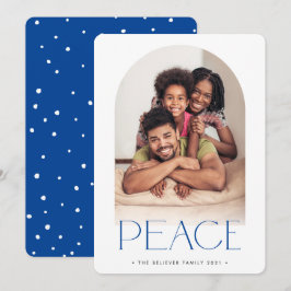2023 FAMILY PHOTO minimalist Arch Peace blue Meddelande