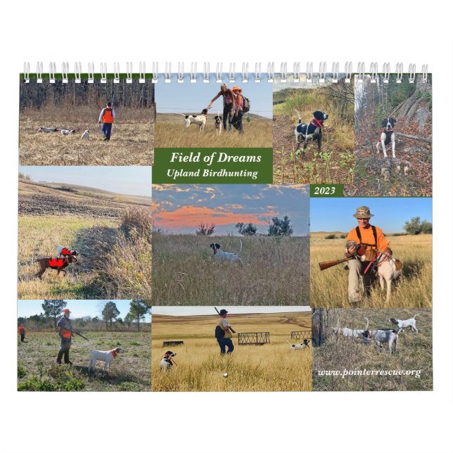 2023 Field of Dream Upland Birdhunting Calendar Kalender (Omslag)