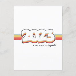 2023 Födelsen av legender T-shirt Vykort