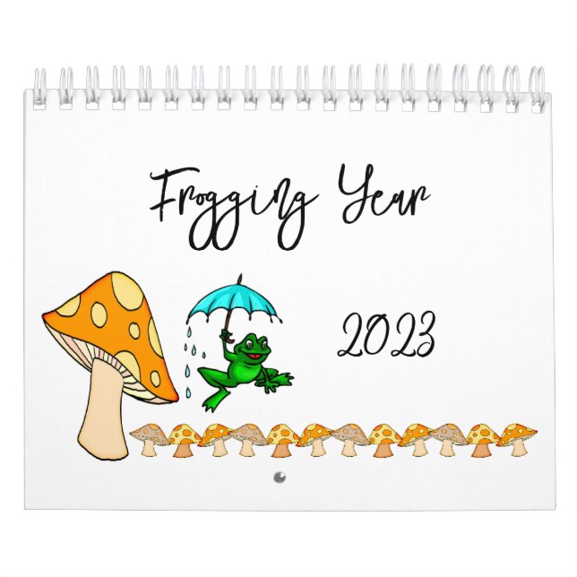 2023 Froging Calendar Froging Mushroom Kalender (Omslag)