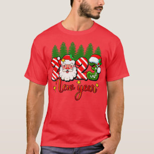 2023 Gott nytt år Santa Julafton Nyårsafton Party T Shirt