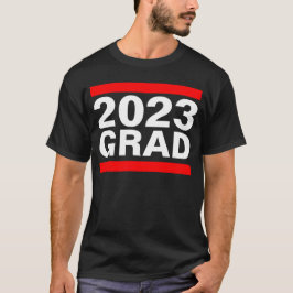2023 Grad Black White Coola Block Studenten T Shirt