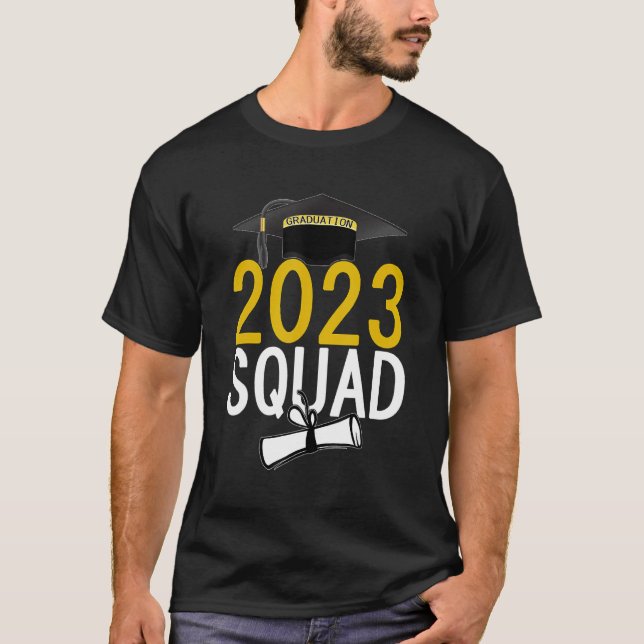 2023 Graduation Squad Funny Graduation Day School  T Shirt (Framsida)