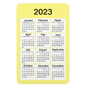 2023-Gultens Mini Calendar-magnet Magnet