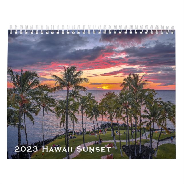 2023 Hawaii Sunset Kalender (Omslag)