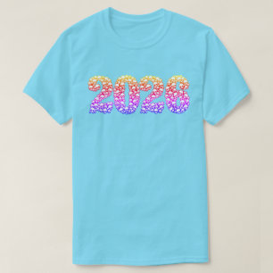 2023 i färgstarka Döskallar T-Shirt