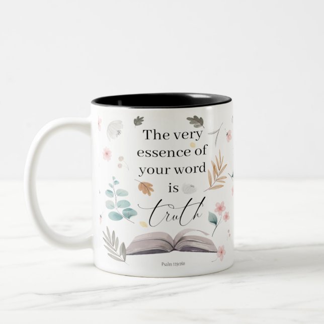 2023 JW-årstext Psalm 119:160 Kaffe Mugg (Vänster)