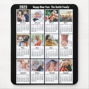 2023-kalender 12-familjens foto Modern minimalisti Musmatta