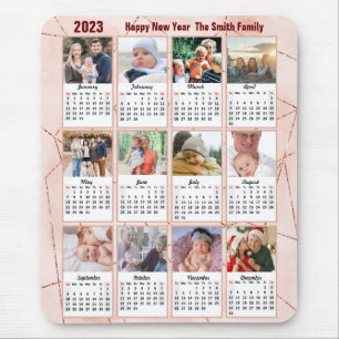 2023 Kalender 12 Foto Modern Ro Guld Musmatta