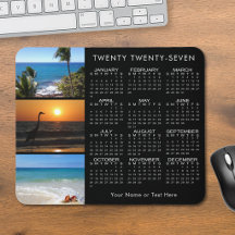 2023 Kalender 3 Foto Personlig Svart
