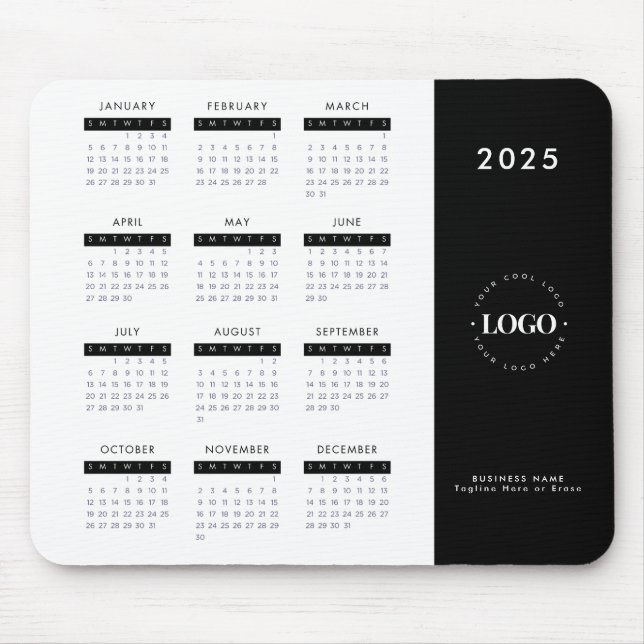 2023 Kalender Din Anpassningsbar Business Logotyp  Musmatta (Framsidan)