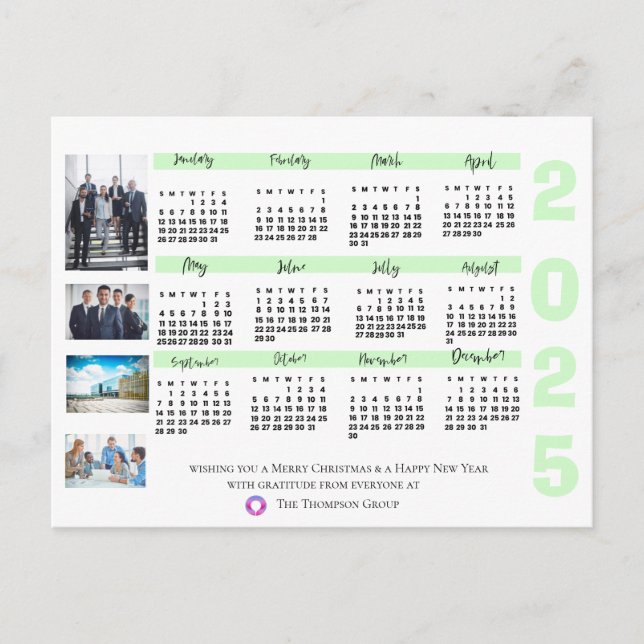 2023 Kalender Foto korporerad jul - nyår Vykort (Framsida)