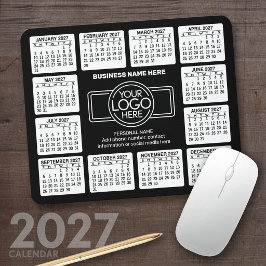 2023 Kalender med logotyp, kontaktinformation svar Musmatta