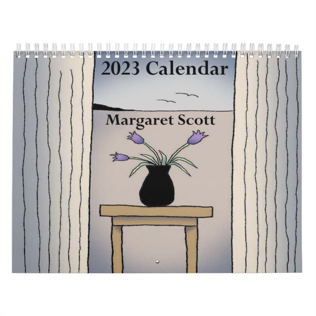 2023-kalender med Margaret Scotts teckningar Kalender (Omslag)