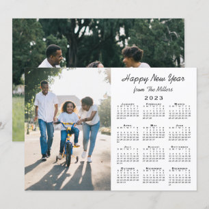 2023 Kalender Modern 2 foto Gott nytt år Julkort