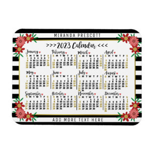2023 Kalender (Se Beskrivning för senaste version) Magnet