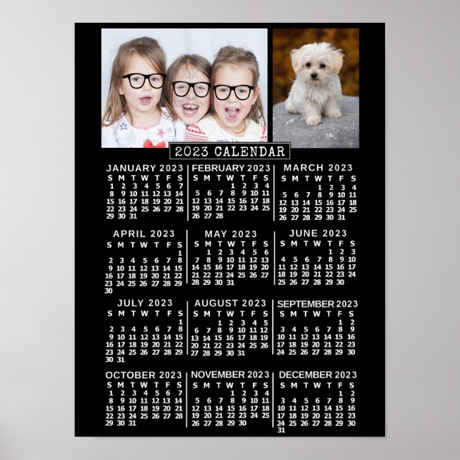 2023 Kalender (Se Beskrivning för senaste versione Poster (Framsidan)
