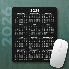 2023 Kalender - svart bakgrund - Lodrät Musmatta