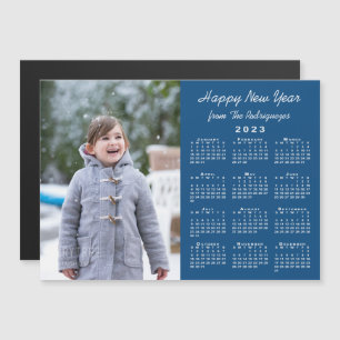 2023 Kalenderfoto Gott nytt år Blue Magnet