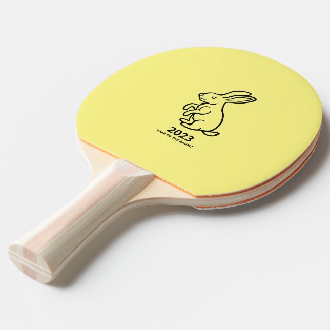 2023 kanin linjekonst pingisracket (Frontvinkel)
