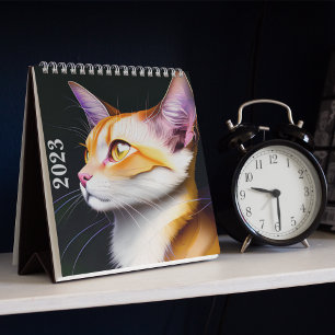 2023 Kat Calendar - Cosmic Cats Abstrakt Art Kalender