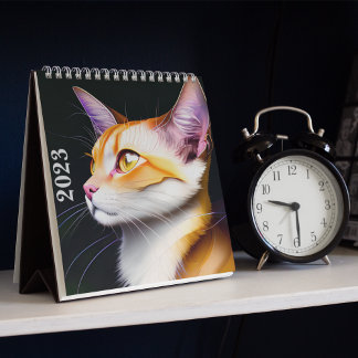 2023 Kat Calendar - Cosmic Cats Abstrakt Art Kalender
