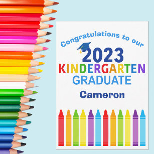2023 Kindergarten Student Anpassningsbar Cute Stud Kort