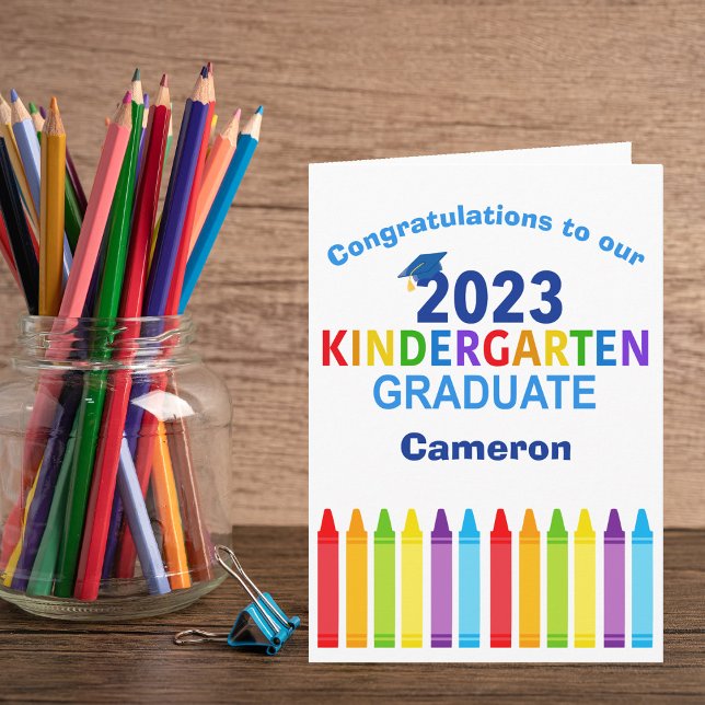 2023 Kindergarten Student Anpassningsbar Cute Stud Kort (Skapare uppladdad)